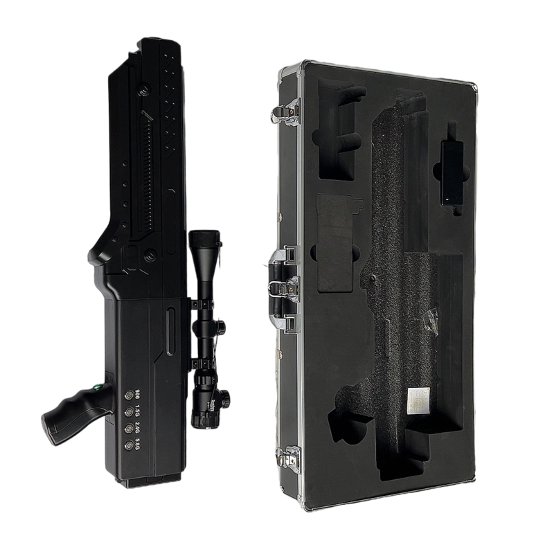  鱼台手持便携式枪型低空防御反制四通道A型